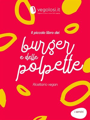 cover image of Il piccolo libro dei burger e delle polpette vegan